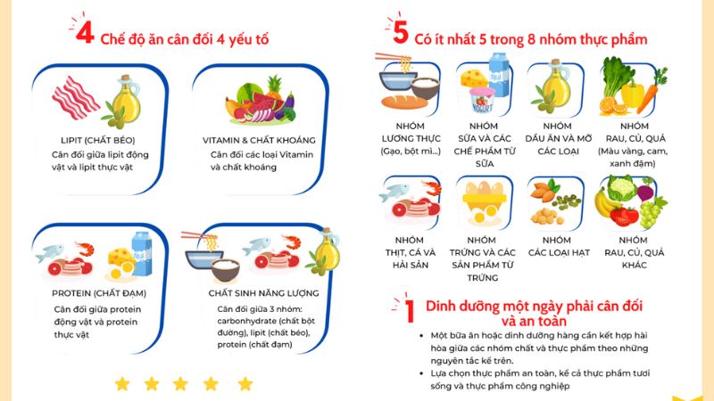 Ăn Gì Khi Đang Bị Sốt Cao: Lời Khuyên Từ Chuyên Gia 3 Lưu Ý Quan Trọng Khi Bổ Sung Dinh Dưỡng: Công thức dinh dưỡng 4-5-1
